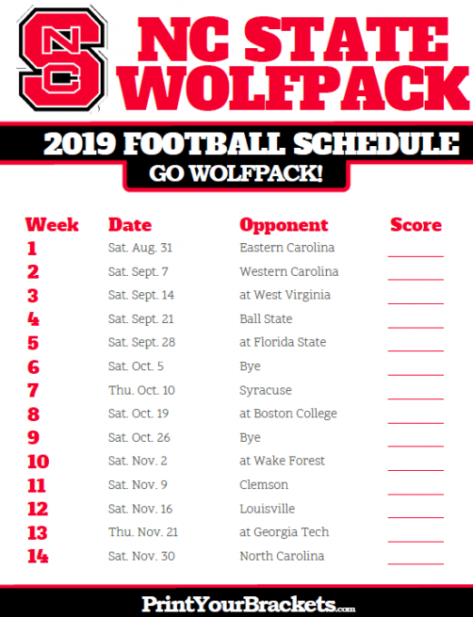 North Carolina State Wolfpack vs. Syracuse Orange at Carter Finley Stadium